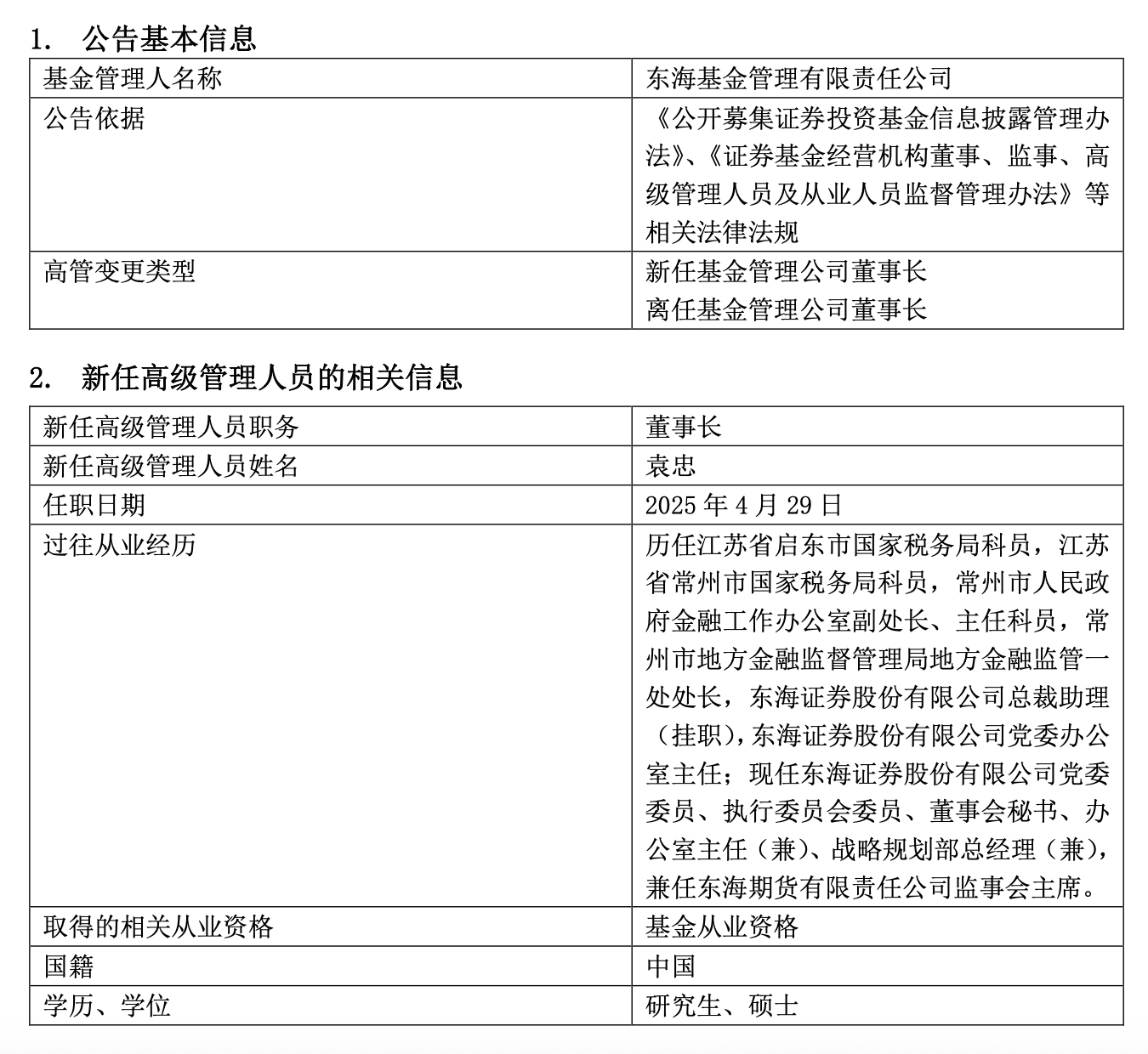 多家知名公募密集官宣：变更董事长！还有公司董事长、总经理同日离任